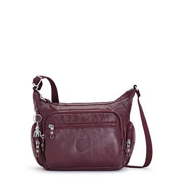 Kipling Gabbie Small Metallic Crossbodytassen Bordeaux | België 2071UZ